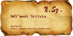 Némedi Szilvia névjegykártya