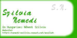 szilvia nemedi business card
